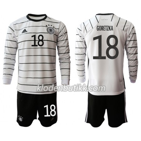 Tyskland Leon Goretzka 18 Barn Hjemmedraktsett Euro 2020 Langermet (+ Korte bukser)